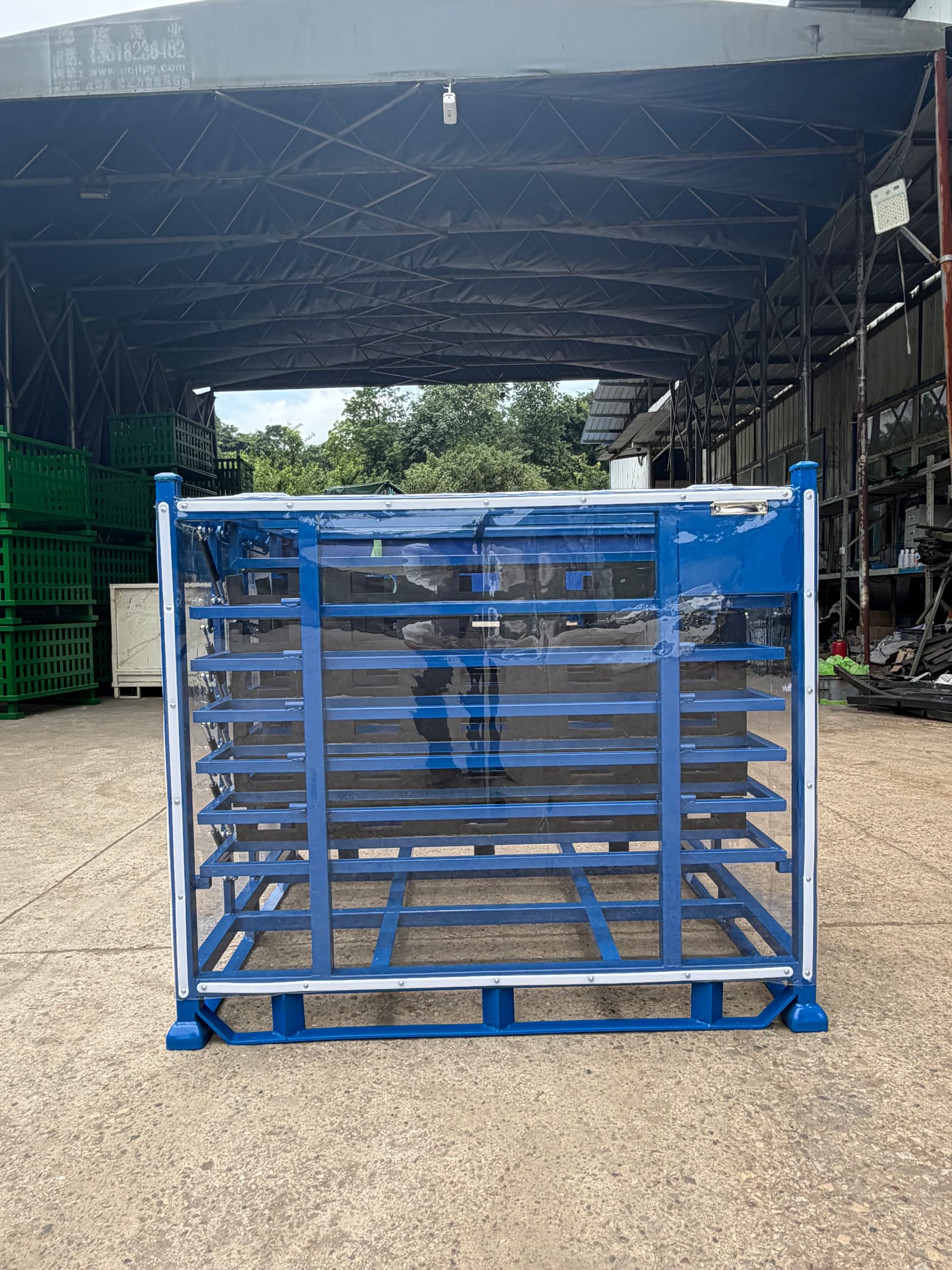 Real HAOFU rack configuration photograph used as a general loaded-state review reference