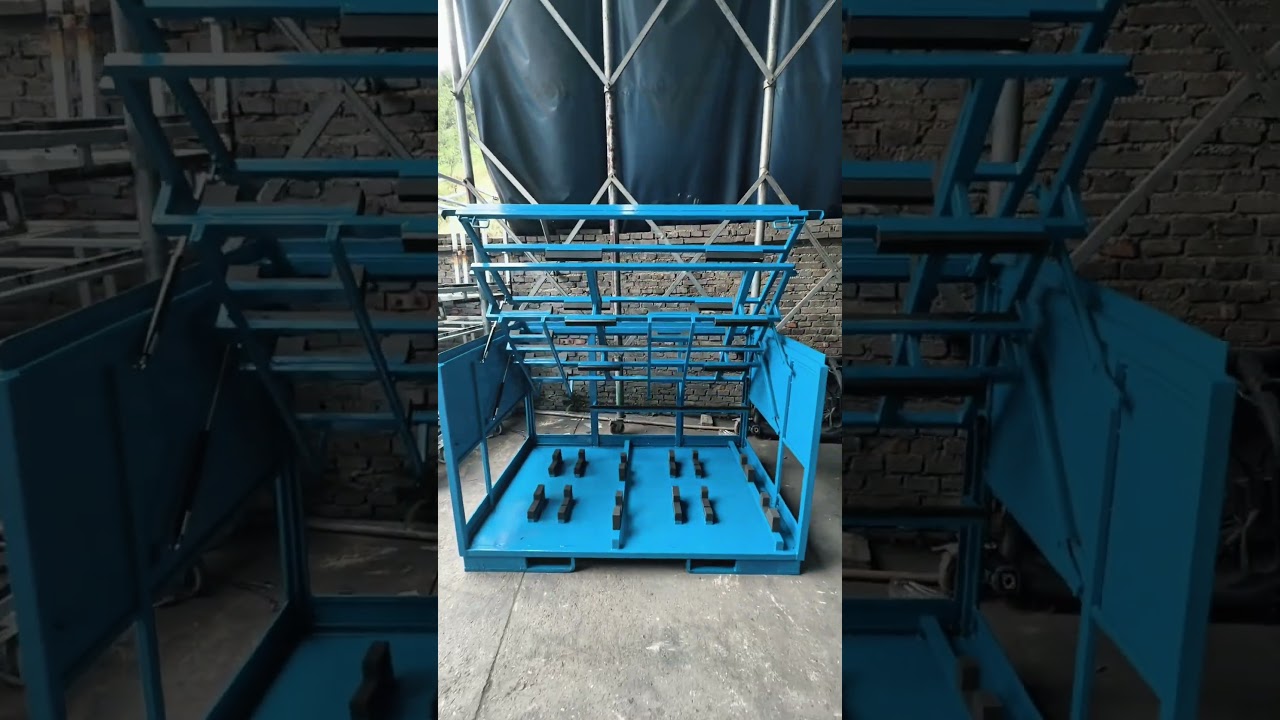 Custom Automotive A/C Rack with Gas Struts and EVA Protection — representative frame from the original video